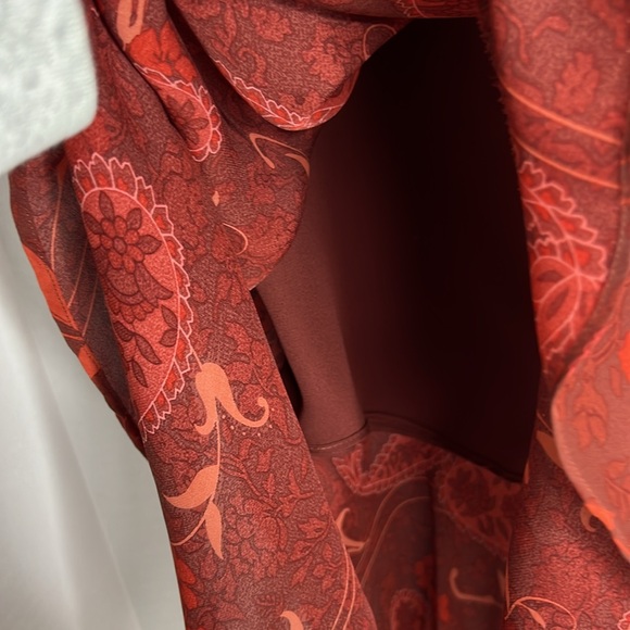 Kate Hill Silk Paisley Vintage Midi Skirt 6 - Picture 3 of 7